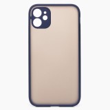 Чехол-накладка - PC041 для Apple iPhone 11 (dark blue/black)
